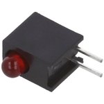 HLMP-1301-E00A2, LED; in housing; red; 3mm; No.of diodes: 1; 10mA; Lens: red,diffused