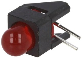 Фото 1/4 HLMP-4700-C00B2, LED; in housing; red; 5mm; No.of diodes: 1; 2mA; Lens: red,diffused