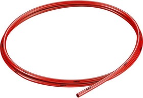 Фото 1/2 PUN-H-4X0,75-RT, Hydrolysis Resistant Tubing, 2.6mm, 4mm, Polyurethane, Red, 50m