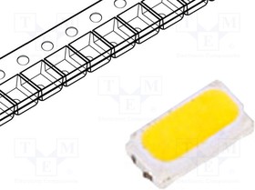 OF-SMD3014WW, LED; SMD; 3014; white warm; 11.5?12lm; 2800-3100K; 120°; 30mA – купить оптом и в розницу