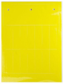Фото 1/2 Табличка эластичная клейкое основание винил желт. (уп.140шт) DKC TAF1549AY