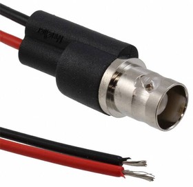 Фото 1/2 Coaxial cable, BNC jack (straight) to open end, grommet black, 177.8 mm, BU-P4969