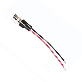 Фото 1/2 Coaxial cable, BNC plug (straight) to open end, grommet black/red, 0.102 m, BU-5100-A-4-0
