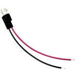 Coaxial cable, BNC plug (straight) to open end, grommet black/red, 0.102 m ...