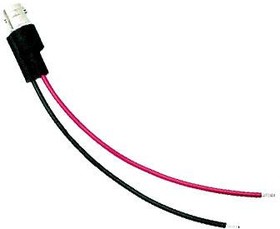 Фото 1/2 Coaxial cable, BNC plug (straight) to open end, grommet black/red, 0.102 m, BU-5200-A-4-0