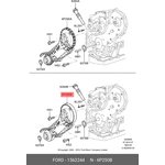 1562244, Комплект ремня ТНВД 1.8L Duratorq TCD