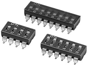 A6S-4102-PH, 4 Way Surface Mount DIP Switch SPST, IP40