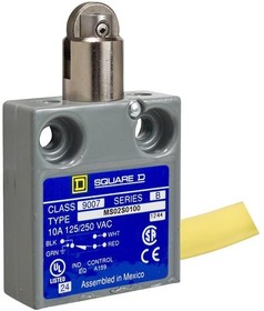 9007MS02S0206, Limit Switches LIMIT SWITCH 240VAC 10A MS