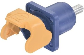09930011328, New ProductHeavy Duty Power Connectors Han S 120 Bulkhead Mount blue M18 w/ male contact M6 (w/ unlocking protection)