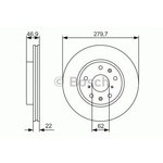 0 986 479 S58, 0 986 479 S58_диск тормозной передний!\ Fiat Sedici ...