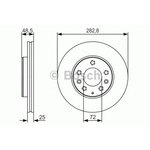 0 986 479 S60, 0 986 479 S60_диск тормозной передний!\ Mazda 6 1.8-2.3/2.0Di 02