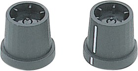 CL1726, Rotary Knob 19.2mm Black Aluminium White Indication Line Rotary Switch