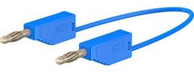 28.0061-02523, Test Lead Gold-Plated 250mm Blue