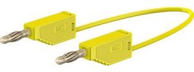 28.0073-10024, Test Lead, Gold-Plated, 1m, Yellow
