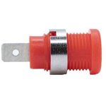 BU-P72913-2, Banana Connector, Socket, Red, 35A, 1kV, Nickel, Pack of 10 pieces