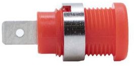 BU-P72913-2, Banana Connector, Socket, Red, 35A, 1kV, Nickel, Pack of 10 pieces