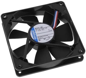 Фото 1/4 4412F/2M, DC Fans Tubeaxial Fan, 119x119x25mm, 12VDC, 82CFM, Speed Signal/Open Collector Output