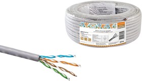 SQ0107-0113, Кабель витая пара, серый 4х2х24AWG CCA (25м) PVC, серия "Народная" TDM ELECTRIC