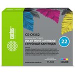 Картридж струйный Cactus CS-C9352 №22 многоцветный (11.4мл) для HP DJ ...