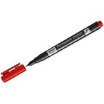 Перманентный маркер красный, тонкий металлический наконечник, 0,5 мм 12 шт 270907