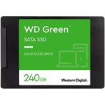 SSD накопитель WD GREEN 240Gb SATA 2,5' 3D TLC(WDS240G3G0A)