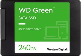 Фото 1/10 SSD накопитель WD GREEN 240Gb SATA 2,5' (WDS240G3G0A)