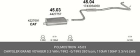 4503, Глушитель средняя часть, POLMOSTROW | купить в розницу и оптом