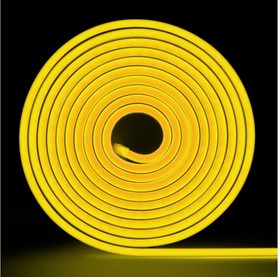 Фото 1/4 Неоновая светодиодная лента 5м, 6x12мм, 24В, 9Вт/м, 120 LED/m, IP33 (ПВХ), лимонно-желтый, ML-NF-24V-0612-Lemon Yellow