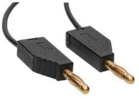 28.0060-10021, Test Lead Gold-Plated 1m Black