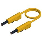 MLB 50/1 V YELLOW, Safety Test Lead Brass 500mm Yellow