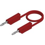 MLN 150/1 RED, Test Lead, Tin-Plated Brass, 1.5m, Red