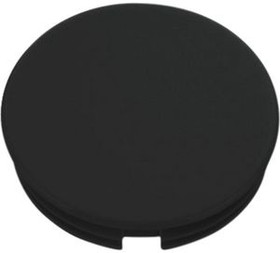 040-5020, Cap, 18mm, Black, Glossy, Without Indication Line