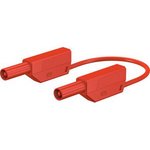 28.0127-20022, Safety Test Lead Nickel-Plated 2m Red