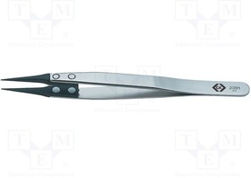 T2391, Tweezers; 130mm; for precision works; Blade tip shape: sharp