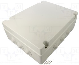 Коробка распред., 380x300x120mm, вводы 12x48mm(PG36), IK08, GW 650°C, IP55, серия SCABOX
