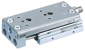 MXQ12C-100Z, Pneumatic Guided Cylinder - 12mm Bore, 100mm Stroke, MXQC Series, Double Acting