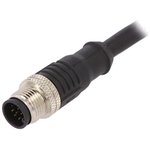 PXPTPU12FIM12ACL010PUR, Sensor Cables / Actuator Cables M12 Series M In-Line ...