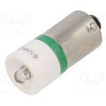18600151, Индикат.лампа: LED; BA9S,T10; зеленый; пластик; 6ВDC; -20-60°C
