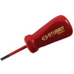 T48344-055, Slotted Insulated Stubby Screwdriver, 5.5 mm Tip, 46 mm Blade ...