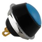 30-201B, Switch Push Button N.O. SPST Curved Round Button 0.15A 24VDC Momentary ...