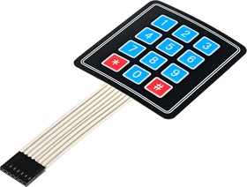 Фото 1/2 Keypad 4x3, Клавиатура 4×3 кнопки для Arduino проектов