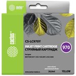 Картридж струйный Cactus CS-LC970Y желтый (20мл) для Brother MFC-260c/235c/ ...