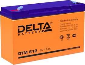DTM612, Аккумулятор свинцовый 6B-12Ач 151x50x100