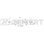 GF-1999, Амортизатор багажника Peugeot 308 07- Zekkert