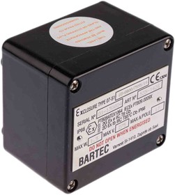 Фото 1/3 GB80, GB Series Black Junction Box, IP66, 5 + E Terminals, ATEX, 80 x 75 x 55mm