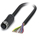 1407276, Female 8 way M12 to Sensor Actuator Cable, 10m