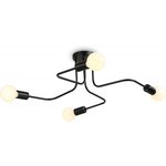 Ambrella Потолочный светильник в стиле лофт TR8022/4 BK черный E27*4 max 40W D715*205