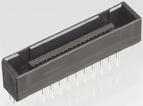 TX25-60P-6ST-H1E, TX25 Series Straight Through Hole PCB Header, 60 Contact(s), 1.27mm Pitch, 2 Row(s), Shrouded