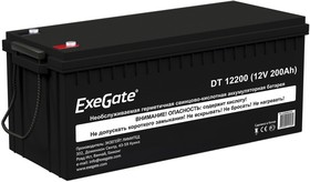 Фото 1/7 Аккумуляторная батарея ExeGate DT 12200 (12V 200Ah, под болт М8)