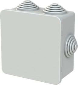 150903, Grey Thermoplastic Junction Box, IP44, 80 x 80 x 40mm